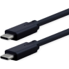 ROLINE USB kábel USB 3.2 Gen2x2 USB-C® dugó, USB-C® dugó 1.50 m Fekete 11.02.9077 (11.02.9077)