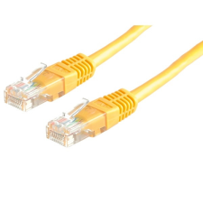 ROLINE UTP Cat5e kábel - Sárga - 1m kábel és adapter