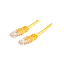 ROLINE UTP CAT5e patch 5m sárga kábel és adapter