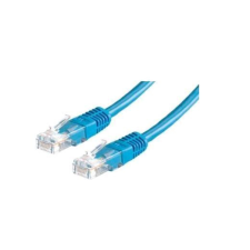 ROLINE UTP CAT5e patch kábel 1m kék kábel és adapter