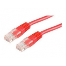 ROLINE UTP CAT5e patch kábel 1m, piros kábel és adapter