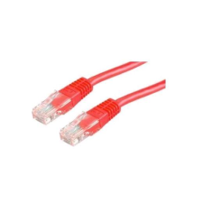 ROLINE UTP CAT5e patch kábel 1m piros (CAT5e patch k&#225;bel 1m piros) kábel és adapter