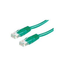 ROLINE UTP CAT5e patch kábel 1m zöld kábel és adapter