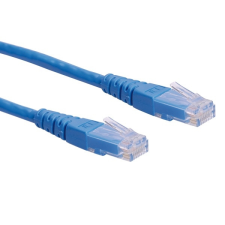 ROLINE UTP CAT6 patch 1m Kék kábel és adapter
