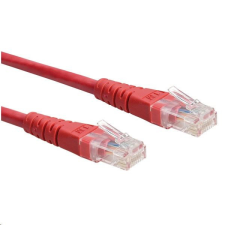 ROLINE UTP CAT6 patch kábel 0,3m piros (21.15.1511-50) kábel és adapter