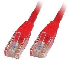 ROLINE UTP CAT6 patch kábel 1m piros (CAT6 1m piros) kábel és adapter