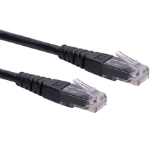 ROLINE UTP Cat6 patch kábel - Fekete - 1m kábel és adapter