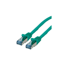 ROLINE UTP CAT6a Patch kábel 10m - Zöld (21.15.2837-40) kábel és adapter