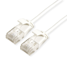 ROLINE UTP slim patch kábel Cat.6A 1m fehér (21.15.0981-100) kábel és adapter
