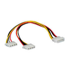 ROLINE Y tápkábel Molex -> Molex 30cm (11.03.1005-100) kábel és adapter