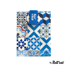 Roll'eat Boc&#039;n&#039;roll patchwork Szendvics csomagoló #kék uzsonnás doboz