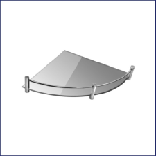  Roltechnik Sarok üvegpolc 250x250 transparent bútor