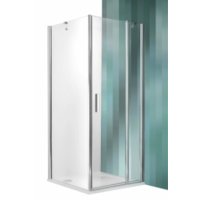 Roltechnik Tower Line TDO1 aszimmetrikus  zuhanykabin egy ajtóval és oldalfallal 100x90, ragyogó profillal kád, zuhanykabin