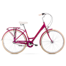 ROMET városi kerékpár Sonata Classic 26 + kosár 15,0", rózsaszín city kerékpár