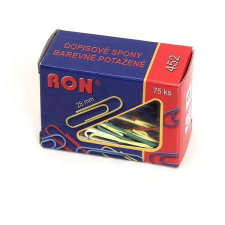 RON 452 B 28 mm-es színes - 75 darabos kiszerelésben gemkapocs, tűzőkapocs