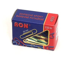 RON 453 B 32 mm-es színes - 100 darabos kiszerelésben gemkapocs, tűzőkapocs