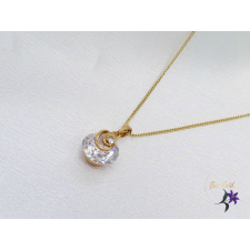  Rona antiallergén köves medálos nyaklánc -18K nyaklánc