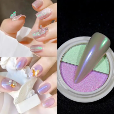 Roniki 2 színű rainbow aurora pigment - 08 körömdíszítő