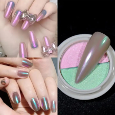 Roniki 2 színű rainbow aurora pigment - 13 körömdíszítő