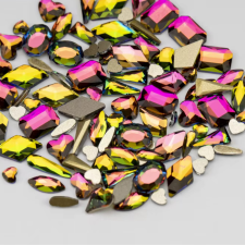 Roniki csiszolt formakő mix - rainbow - 100db körömdíszítő