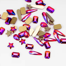 Roniki csiszolt formakő mix - siam AB - 100db körömdíszítő