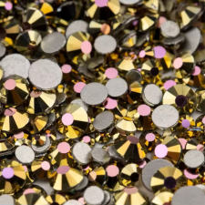 Roniki csiszolt strasszkő mix - SS4-SS20 - metallic pink körömdíszítő