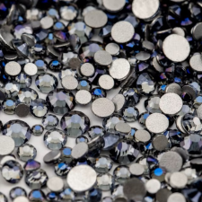 Roniki csiszolt strasszkő mix - SS4-SS20 - night purple körömdíszítő