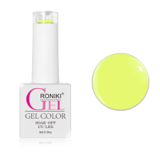 Roniki Glow in the dark széria - 16 sötétben világító neon sárga gél lakk lakk zselé