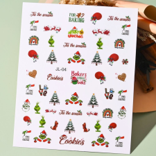 Roniki Grincs matrica - öntapadó #27 körömdíszítő