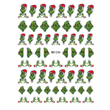 Roniki Grincs matrica - öntapadó #33 körömdíszítő