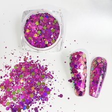 Roniki Holographic chunky glitter 02 körömdíszítő