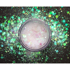 Roniki Irrizáló glitter - fehér #2 körömdíszítő