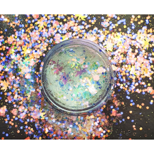 Roniki Irrizáló glitter - fehér #5 körömdíszítő