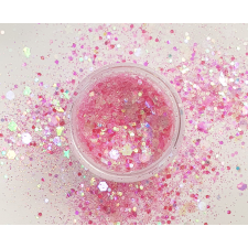 Roniki Irrizáló glitter - rózsaszín #1 körömdíszítő