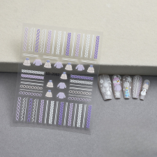 Roniki matrica - öntapadó - pulcsi mintás körömdíszítő