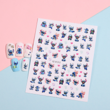 Roniki mesefigurás matrica - öntapadó - Stich körömdíszítő