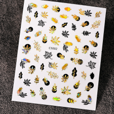 Roniki metál matrica - öntapadó - őszi körömdíszítő