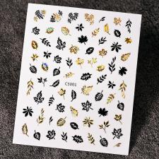 Roniki metál matrica - öntapadó - őszi körömdíszítő