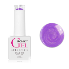 Roniki Pearl threaded széria - 07 lila gyöngyház gél lakk lakk zselé