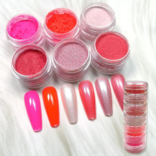 Roniki pigmentpor szett - N - 6db körömdíszítő