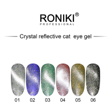 Roniki Reflective cat eye géllakk box lakk zselé