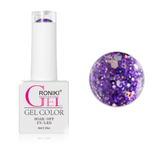 Roniki SF széria - 09 glitteres lila gél lakk lakk zselé
