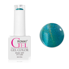 Roniki színváltó chameleon cat eye gél lakk 12 - mágnesezhető lakk zselé