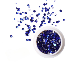 Roniki Vegyes forma strassz több méretben - sapphire körömdíszítő