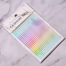 Roniki vonal matrica - öntapadó - holografikus színes körömdíszítő