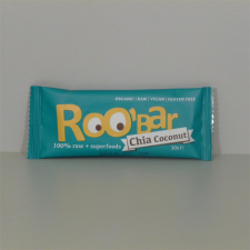 Roobar 100% raw bio gyümölcsszelet chia mag-kókusz 30 g reform élelmiszer