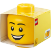 Room Copenhagen Tárolódoboz fiú lego figura fej formájú 85L vidám változat sárga 40320820