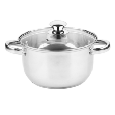 Rosberg edény R51210O16, 1,5L, 16 cm, Üvegtető gőznyílással, Inox edény