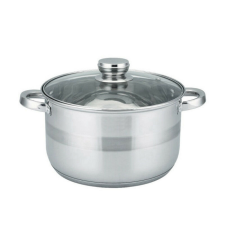 Rosberg Edény Rosberg Premium RP51210M22, 22 cm, 5,1 liter, Fedő, Indukciós, Inox edény