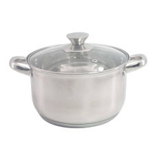 Rosberg Fazék fedővel Rosberg R51210L22, 22 cm, 4,5 l, Indukciós, Inox edény